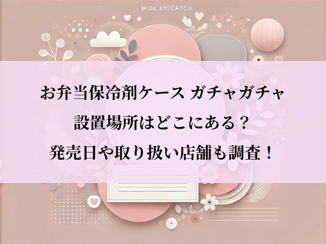 お弁当保冷剤ケース_ガチャ_どこ