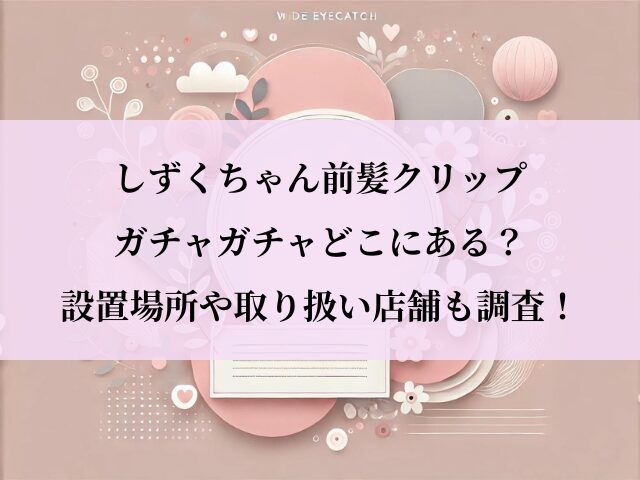 しずくちゃん_前髪クリップ_設置場所