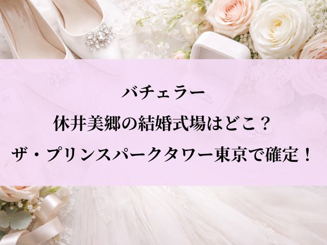 休井美郷_結婚式場どこ